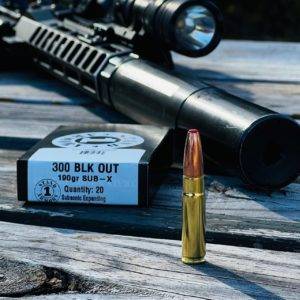 Stand 1 Armory 300 Blk 190gr Hornady Sub-X Subsonic – New Brass